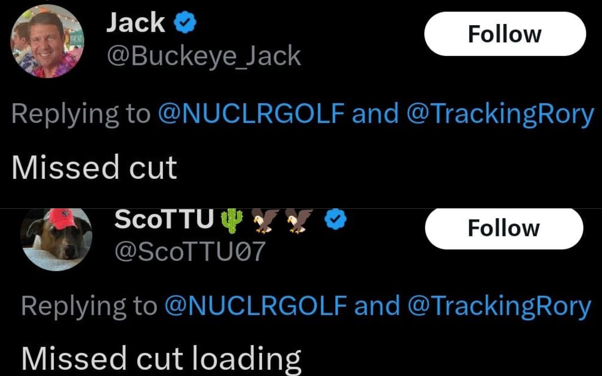 Fan Reactions (via NUCLR Golf's X page)